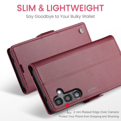CaseMe 023 Butterfly Buckle Litchi Texture RFID Anti-theft Leather Phone Case, For Galaxy S24 FE 5G, For Galaxy A17