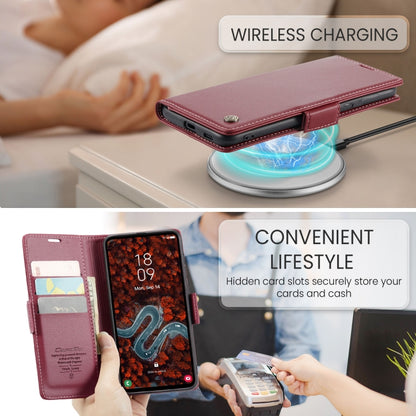 CaseMe 023 Butterfly Buckle Litchi Texture RFID Anti-theft Leather Phone Case, For Galaxy S24 FE 5G, For Galaxy A17