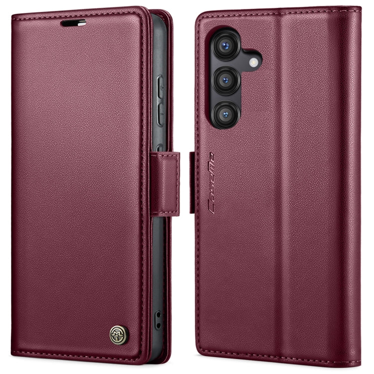 CaseMe 023 Butterfly Buckle Litchi Texture RFID Anti-theft Leather Phone Case, For Galaxy S24 FE 5G, For Galaxy A17