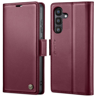 CaseMe 023 Butterfly Buckle Litchi Texture RFID Anti-theft Leather Phone Case, For Galaxy S24 FE 5G, For Galaxy A17