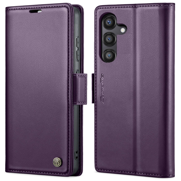 CaseMe 023 Butterfly Buckle Litchi Texture RFID Anti-theft Leather Phone Case, For Galaxy S24 FE 5G, For Galaxy A17