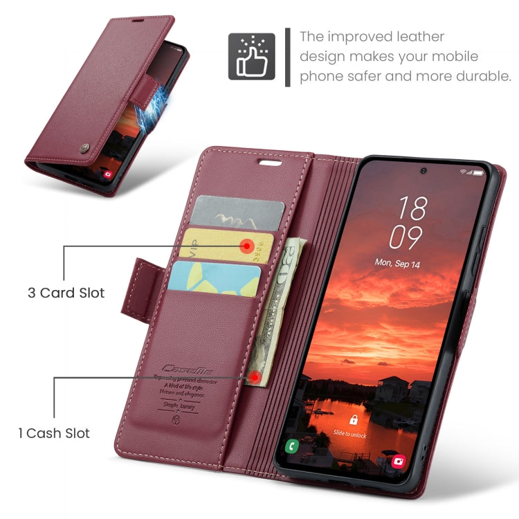 CaseMe 023 Butterfly Buckle Litchi Texture RFID Anti-theft Leather Phone Case, For Galaxy S25 5G, For Galaxy S25+ 5G, For Galaxy S25 Ultra 5G, For Galaxy S24 FE 5G