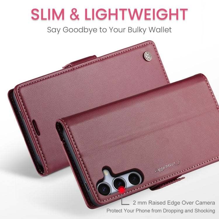 CaseMe 023 Butterfly Buckle Litchi Texture RFID Anti-theft Leather Phone Case, For Galaxy S25 5G, For Galaxy S25+ 5G, For Galaxy S25 Ultra 5G, For Galaxy S24 FE 5G