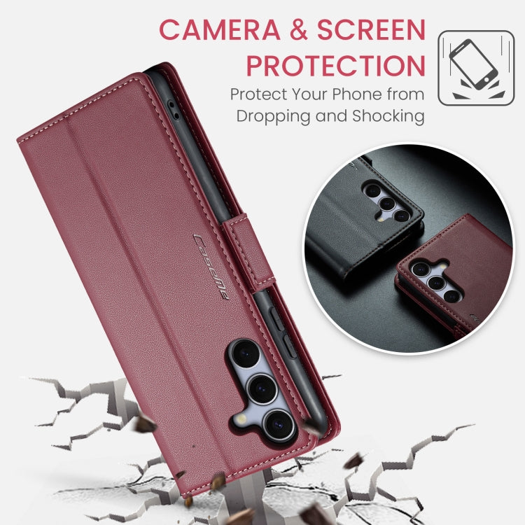 CaseMe 023 Butterfly Buckle Litchi Texture RFID Anti-theft Leather Phone Case, For Galaxy S25 5G, For Galaxy S25+ 5G, For Galaxy S25 Ultra 5G, For Galaxy S24 FE 5G