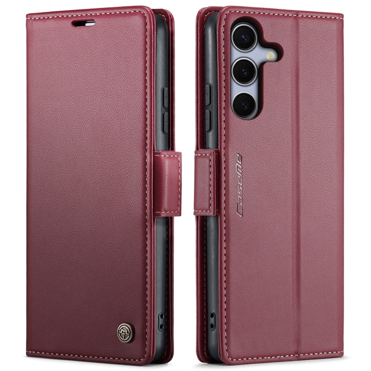 CaseMe 023 Butterfly Buckle Litchi Texture RFID Anti-theft Leather Phone Case, For Galaxy A26 5G, For Galaxy A36 5G, For Galaxy S25 5G, For Galaxy S25+ 5G