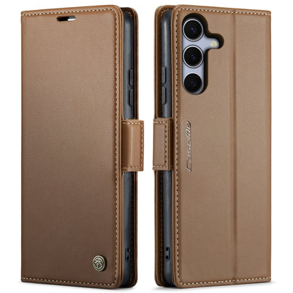 CaseMe 023 Butterfly Buckle Litchi Texture RFID Anti-theft Leather Phone Case, For Galaxy A26 5G, For Galaxy A36 5G, For Galaxy S25 5G, For Galaxy S25+ 5G