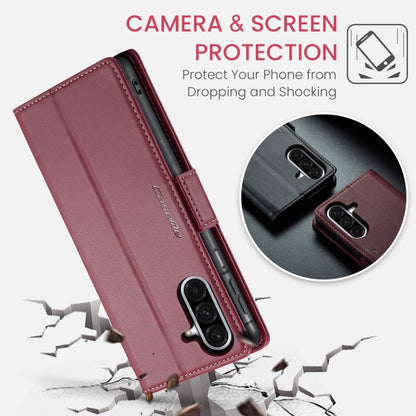 CaseMe 023 Butterfly Buckle Litchi Texture RFID Anti-theft Leather Phone Case, For Galaxy A26 5G, For Galaxy A36 5G, For Galaxy S25 5G, For Galaxy S25+ 5G