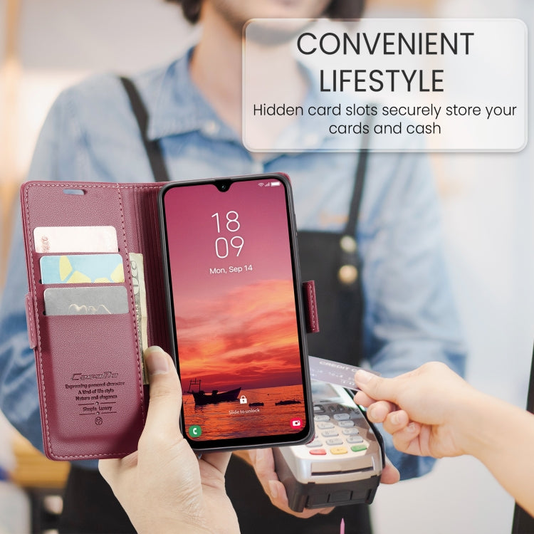 CaseMe 023 Butterfly Buckle Litchi Texture RFID Anti-theft Leather Phone Case, For Galaxy A26 5G, For Galaxy A36 5G, For Galaxy S25 5G, For Galaxy S25+ 5G