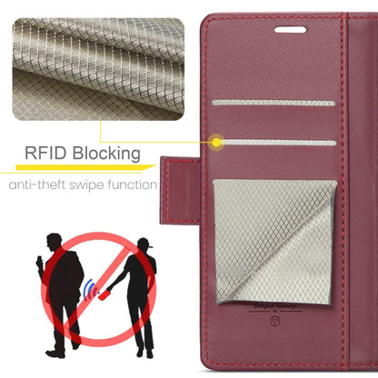 CaseMe 023 Butterfly Buckle Litchi Texture RFID Anti-theft Leather Phone Case, For Galaxy A26 5G, For Galaxy A36 5G, For Galaxy S25 5G, For Galaxy S25+ 5G