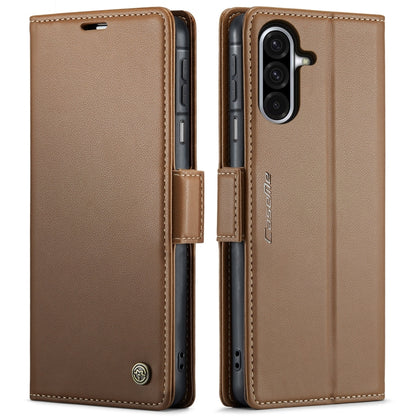 CaseMe 023 Butterfly Buckle Litchi Texture RFID Anti-theft Leather Phone Case, For Galaxy A26 5G, For Galaxy A36 5G, For Galaxy S25 5G, For Galaxy S25+ 5G