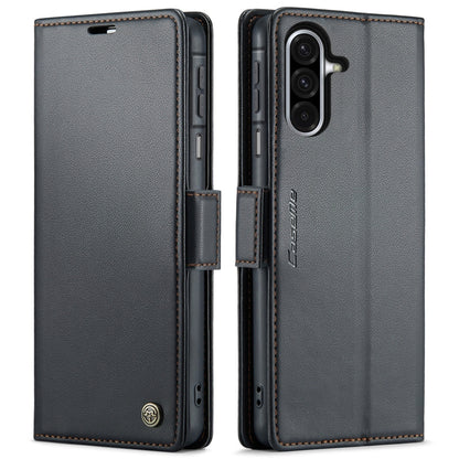 CaseMe 023 Butterfly Buckle Litchi Texture RFID Anti-theft Leather Phone Case, For Galaxy A26 5G, For Galaxy A36 5G, For Galaxy S25 5G, For Galaxy S25+ 5G