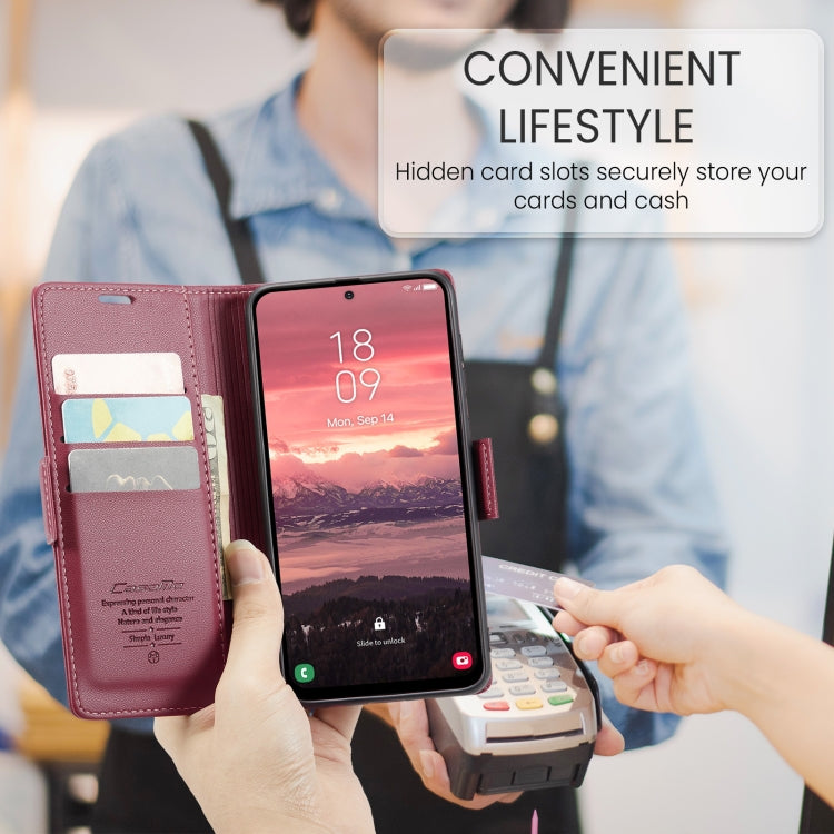 CaseMe 023 Butterfly Buckle Litchi Texture RFID Anti-theft Leather Phone Case