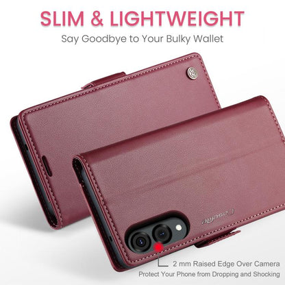 CaseMe 023 Butterfly Buckle Litchi Texture RFID Anti-theft Leather Phone Case, For Galaxy S25 Edge 5G, For Galaxy A56 5G, For Galaxy A26 5G, For Galaxy A36 5G