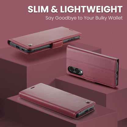 CaseMe 023 Butterfly Buckle Litchi Texture RFID Anti-theft Leather Phone Case, For Galaxy S25 Edge 5G, For Galaxy A56 5G, For Galaxy A26 5G, For Galaxy A36 5G