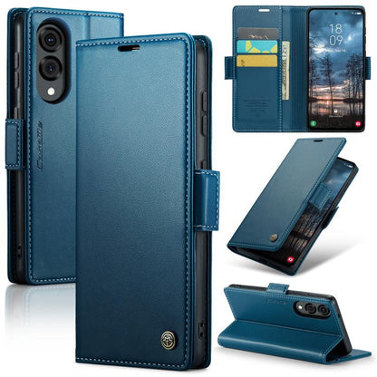 CaseMe 023 Butterfly Buckle Litchi Texture RFID Anti-theft Leather Phone Case, For Galaxy Z Fold7, For Galaxy S25 Edge 5G, For Galaxy A56 5G, For Galaxy A26 5G
