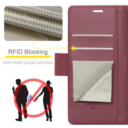 CaseMe 023 Butterfly Buckle Litchi Texture RFID Anti-theft Leather Phone Case, For Galaxy Z Fold7, For Galaxy S25 Edge 5G, For Galaxy A56 5G, For Galaxy A26 5G