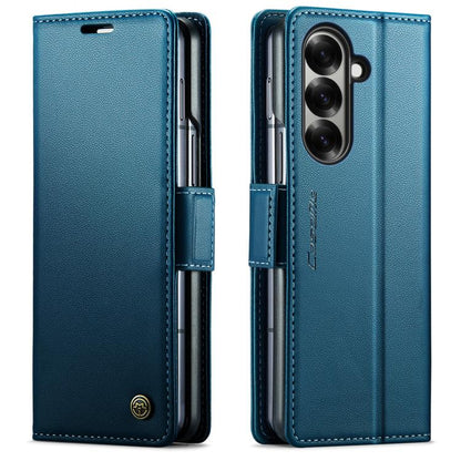 CaseMe 023 Butterfly Buckle Litchi Texture RFID Anti-theft Leather Phone Case, For Galaxy Z Fold7, For Galaxy S25 Edge 5G, For Galaxy A56 5G, For Galaxy A26 5G