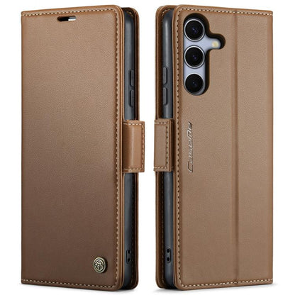 CaseMe 023 Butterfly Buckle Litchi Texture RFID Anti-theft Leather Phone Case, For Samsung Galaxy S26+ 5G, For Samsung Galaxy S26 Ultra 5G, For Samsung Galaxy S26 5G, For Samsung Galaxy S25 FE 5G