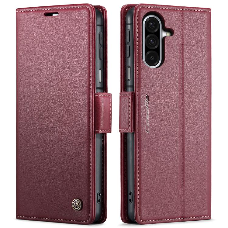 CaseMe 023 Butterfly Buckle Litchi Texture RFID Anti-theft Leather Phone Case, For Galaxy S24 FE 5G, For Galaxy A17