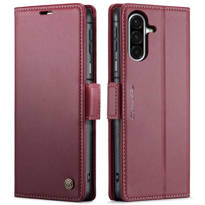 CaseMe 023 Butterfly Buckle Litchi Texture RFID Anti-theft Leather Phone Case, For Galaxy S24 FE 5G, For Galaxy A17
