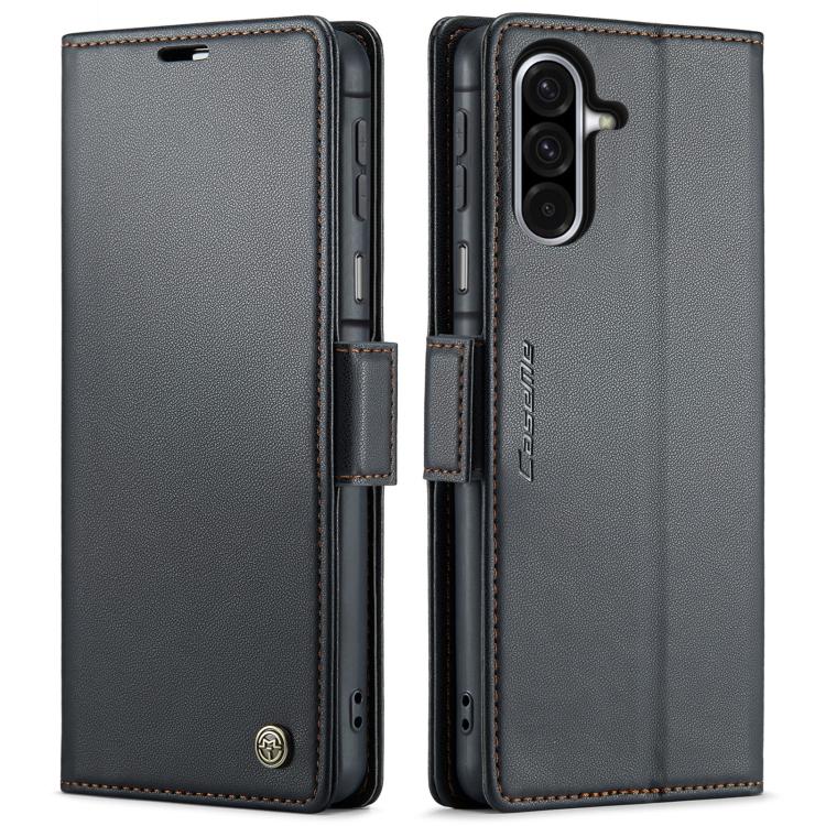CaseMe 023 Butterfly Buckle Litchi Texture RFID Anti-theft Leather Phone Case, For Galaxy S24 FE 5G, For Galaxy A17