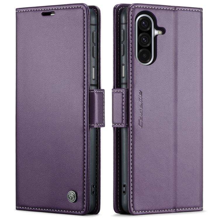 CaseMe 023 Butterfly Buckle Litchi Texture RFID Anti-theft Leather Phone Case, For Galaxy S24 FE 5G, For Galaxy A17