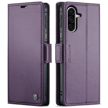 CaseMe 023 Butterfly Buckle Litchi Texture RFID Anti-theft Leather Phone Case, For Galaxy S24 FE 5G, For Galaxy A17