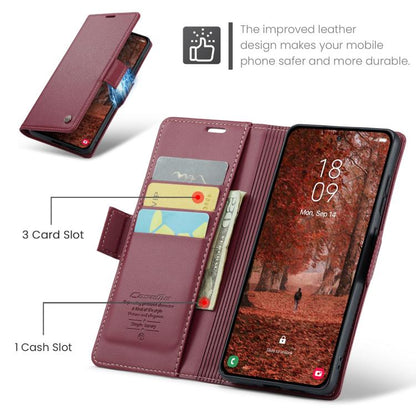 CaseMe 023 Butterfly Buckle Litchi Texture RFID Anti-theft Leather Phone Case, For Galaxy S26 5G, For Galaxy A57 5G, For Galaxy A37 5G, For Galaxy A27 5G