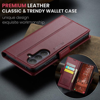 CaseMe 023 Butterfly Buckle Litchi Texture RFID Anti-theft Leather Phone Case, For Galaxy S26 5G, For Galaxy A57 5G, For Galaxy A37 5G, For Galaxy A27 5G