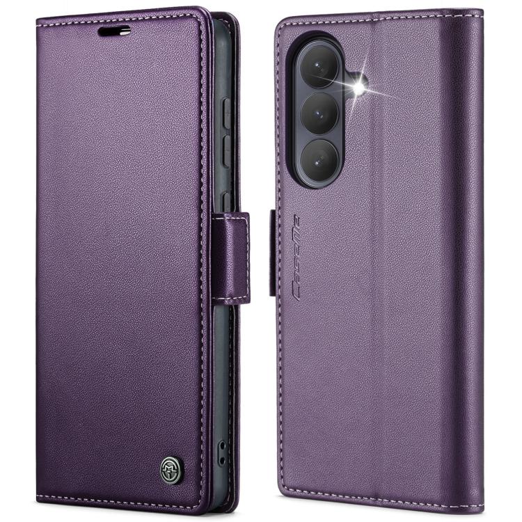 CaseMe 023 Butterfly Buckle Litchi Texture RFID Anti-theft Leather Phone Case, For Galaxy S26 5G, For Galaxy A57 5G, For Galaxy A37 5G, For Galaxy A27 5G