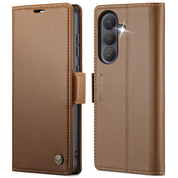 CaseMe 023 Butterfly Buckle Litchi Texture RFID Anti-theft Leather Phone Case, For Galaxy A17 / A18, For Galaxy S26 FE 5G, For Galaxy S26+ 5G, For Galaxy S26 Ultra 5G