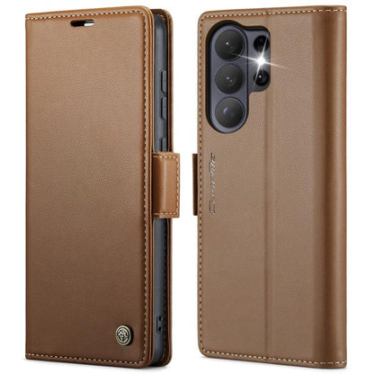 CaseMe 023 Butterfly Buckle Litchi Texture RFID Anti-theft Leather Phone Case, For Samsung Galaxy S26+ 5G, For Samsung Galaxy S26 Ultra 5G, For Samsung Galaxy S26 5G, For Samsung Galaxy S25 FE 5G