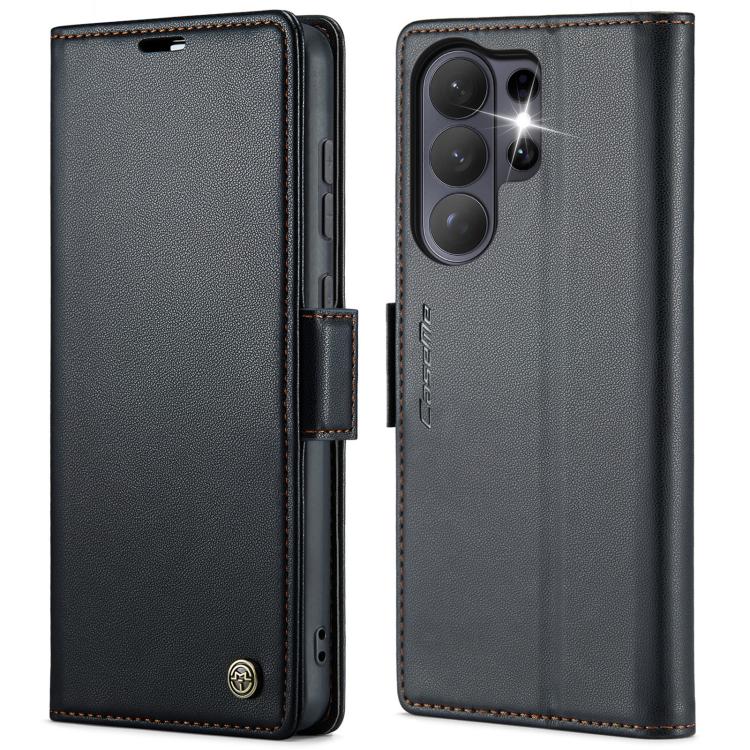 CaseMe 023 Butterfly Buckle Litchi Texture RFID Anti-theft Leather Phone Case, For Samsung Galaxy S26+ 5G, For Samsung Galaxy S26 Ultra 5G, For Samsung Galaxy S26 5G, For Samsung Galaxy S25 FE 5G