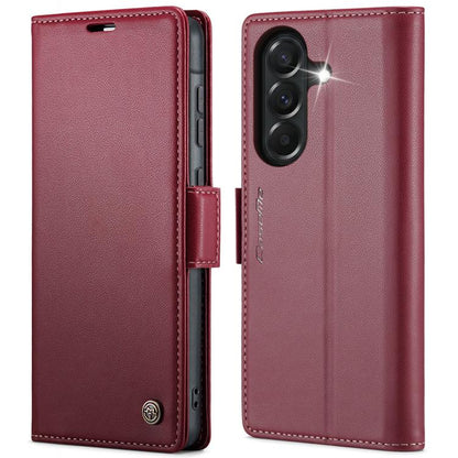 CaseMe 023 Butterfly Buckle Litchi Texture RFID Anti-theft Leather Phone Case, For Galaxy S26 5G, For Galaxy A57 5G, For Galaxy A37 5G, For Galaxy A27 5G