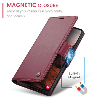 CaseMe 023 Butterfly Buckle Litchi Texture RFID Anti-theft Leather Phone Case, For Galaxy A37 5G, For Galaxy A27 5G, For Galaxy S25 FE 5G, For Galaxy Z Fold7