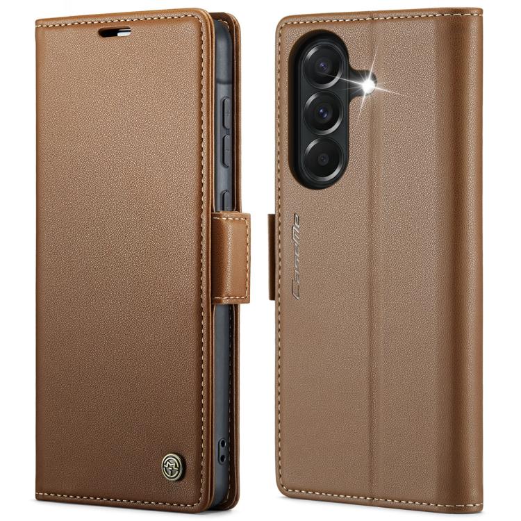 CaseMe 023 Butterfly Buckle Litchi Texture RFID Anti-theft Leather Phone Case, For Galaxy S26 5G, For Galaxy A57 5G, For Galaxy A37 5G, For Galaxy A27 5G