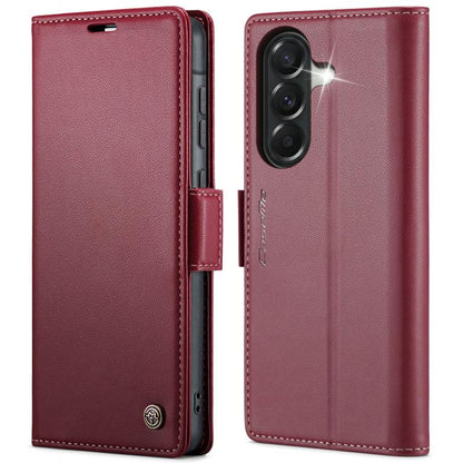 CaseMe 023 Butterfly Buckle Litchi Texture RFID Anti-theft Leather Phone Case, For Galaxy S26+ 5G, For Galaxy S26 Ultra 5G, For Galaxy S26 5G, For Galaxy A57 5G