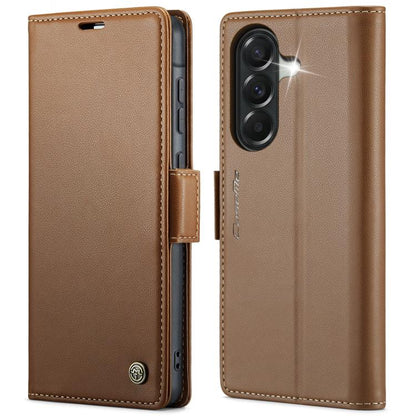 CaseMe 023 Butterfly Buckle Litchi Texture RFID Anti-theft Leather Phone Case, For Galaxy S26+ 5G, For Galaxy S26 Ultra 5G, For Galaxy S26 5G, For Galaxy A57 5G