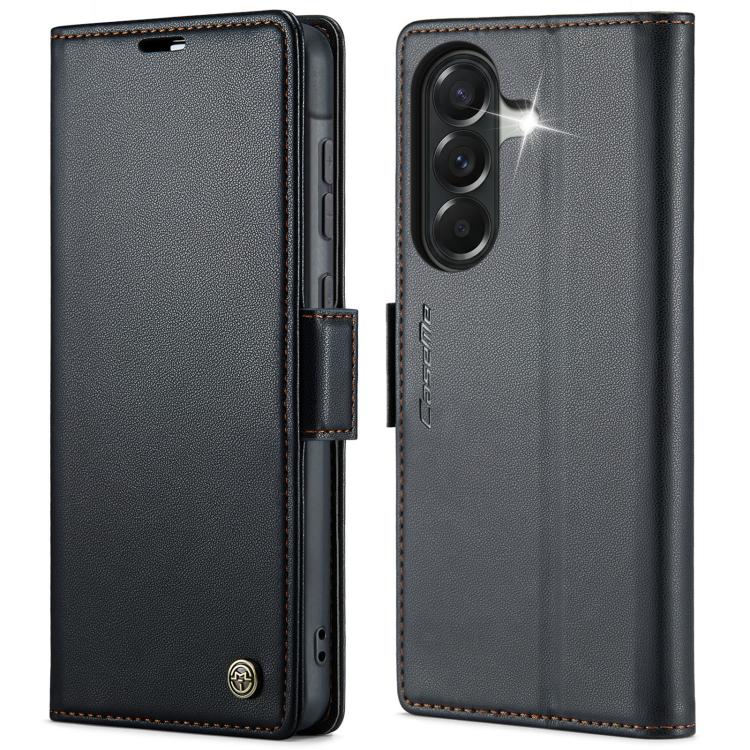 CaseMe 023 Butterfly Buckle Litchi Texture RFID Anti-theft Leather Phone Case, For Galaxy S26+ 5G, For Galaxy S26 Ultra 5G, For Galaxy S26 5G, For Galaxy A57 5G