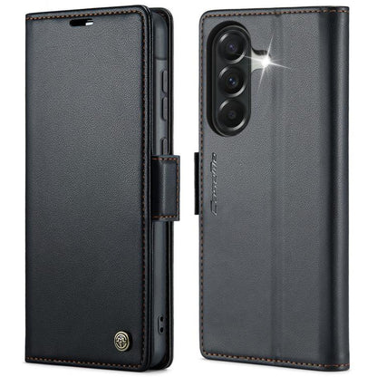 CaseMe 023 Butterfly Buckle Litchi Texture RFID Anti-theft Leather Phone Case, For Galaxy S26+ 5G, For Galaxy S26 Ultra 5G, For Galaxy S26 5G, For Galaxy A57 5G