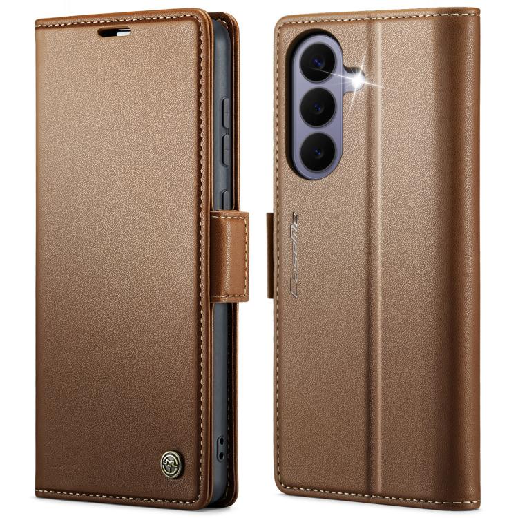 CaseMe 023 Butterfly Buckle Litchi Texture RFID Anti-theft Leather Phone Case, For Galaxy A17 / A18, For Galaxy S26 FE 5G, For Galaxy S26+ 5G, For Galaxy S26 Ultra 5G