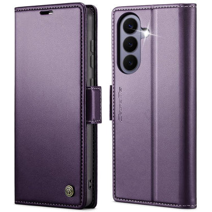 CaseMe 023 Butterfly Buckle Litchi Texture RFID Anti-theft Leather Phone Case, For Galaxy A17 / A18, For Galaxy S26 FE 5G, For Galaxy S26+ 5G, For Galaxy S26 Ultra 5G