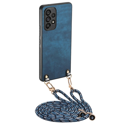 Vintage Leather PC Back Cover Phone Case with Crossbody Strap, For Samsung Galaxy A53, For Samsung Galaxy A52 5G / 4G, For Samsung Galaxy A72 5G / 4G, For Samsung Galaxy Note20 Ultra