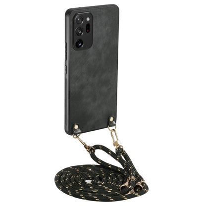 Vintage Leather PC Back Cover Phone Case with Crossbody Strap, For Samsung Galaxy A53, For Samsung Galaxy A52 5G / 4G, For Samsung Galaxy A72 5G / 4G, For Samsung Galaxy Note20 Ultra