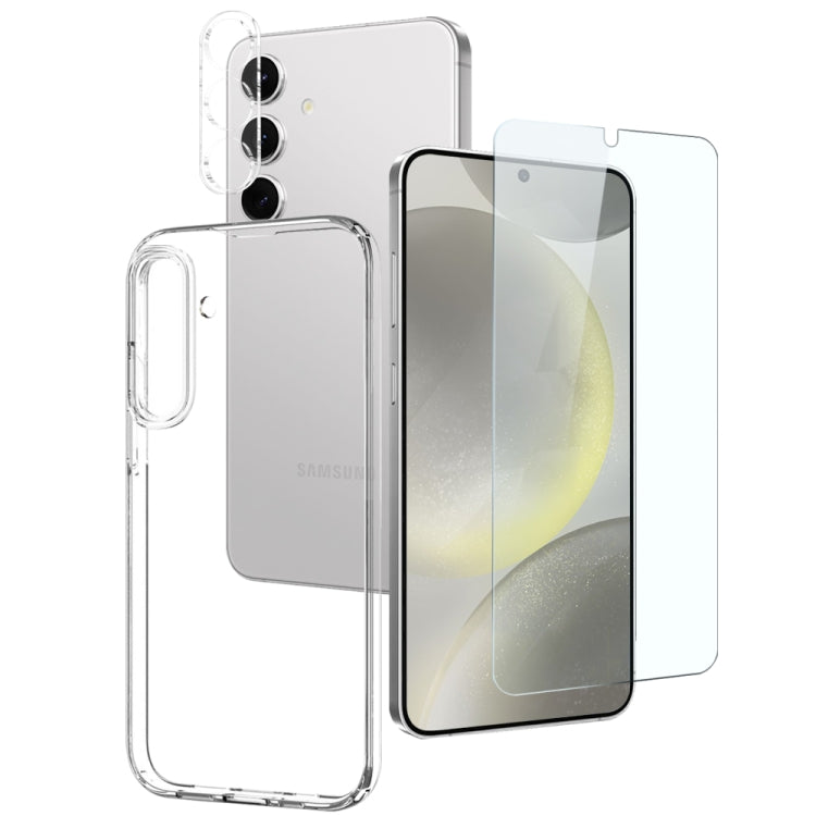NORTHJO TPU Case with Screen and Lens Film, Support Fingerprint Unlock, For Samsung Galaxy S25 Edge 5G, For Samsung Galaxy S25 5G, For Samsung Galaxy S25+ 5G, For Samsung Galaxy S24 Ultra 5G, For Samsung Galaxy S24+ 5G, For Samsung Galaxy S24 5G�������...