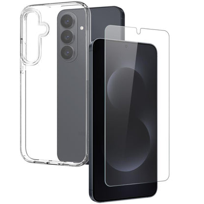 NORTHJO TPU Case with Screen Film, Support Fingerprint Unlock, For Samsung Galaxy S26+ 5G, For Samsung Galaxy S26 Ultra 5G, For Samsung Galaxy S26 5G, For Samsung Galaxy S25 Edge 5G, For Samsung Galaxy S25 5G, For Samsung Galaxy S25+ 5G                ...