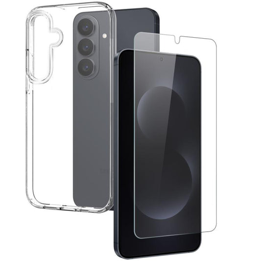 NORTHJO TPU Case with Screen Film, Support Fingerprint Unlock, For Samsung Galaxy S26+ 5G, For Samsung Galaxy S26 Ultra 5G, For Samsung Galaxy S26 5G, For Samsung Galaxy S25 Edge 5G, For Samsung Galaxy S25 5G, For Samsung Galaxy S25+ 5G                ...