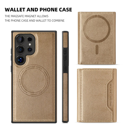 Shield Multi-functional MagSafe Card Bag Phone Case, For Samsung Galaxy S24 Ultra 5G, For Samsung Galaxy S24+ 5G, For Samsung Galaxy S24 5G