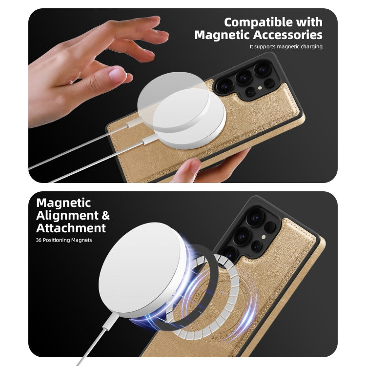 Shield Multi-functional MagSafe Card Bag Phone Case, For Samsung Galaxy S25 5G, For Samsung Galaxy S25+ 5G, For Samsung Galaxy S25 Ultra 5G