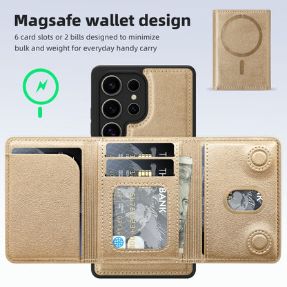 Shield Multi-functional MagSafe Card Bag Phone Case, For Samsung Galaxy S25 5G, For Samsung Galaxy S25+ 5G, For Samsung Galaxy S25 Ultra 5G
